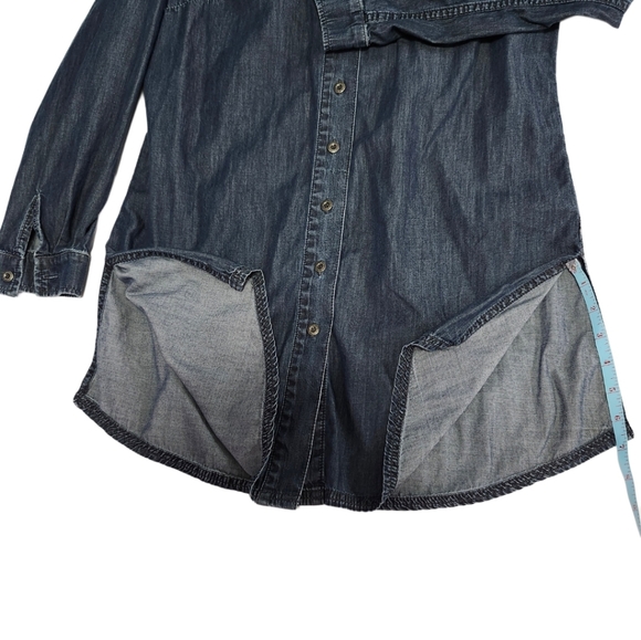 Coldwater Creek   Women's S (6-8) Denim   Tunic   Top    Denim Blue - Picture 7 of 16